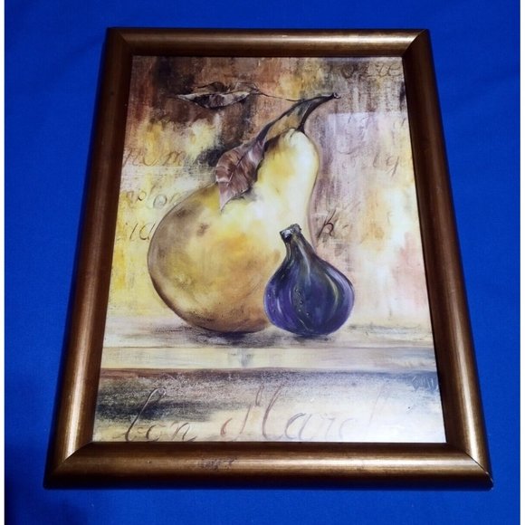 Art.com Fruit and Veggie‎ "Nature Morte Poire" Reprint by Clauva Wall Artwork - Picture 1 of 11
